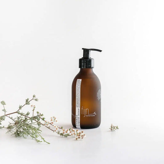 Fynbos Liquid Soap - 200ml Glass Bottle Amber